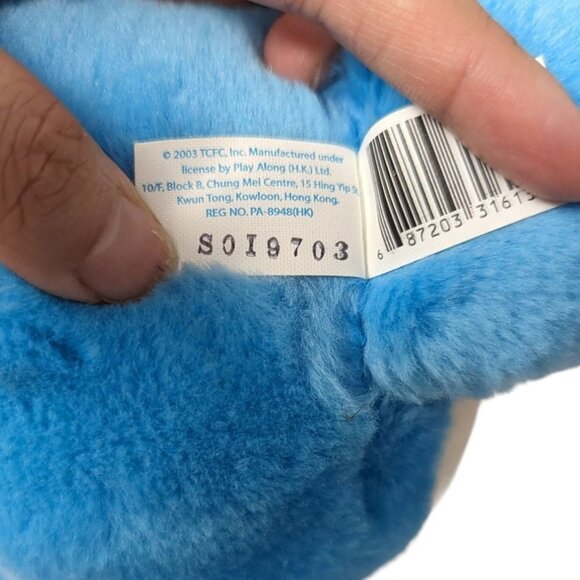 Vintage 2003 Blue Champ Care Bear Trophy Plush Stuffed Animal Soft Toy Medium - Picture 7 of 7